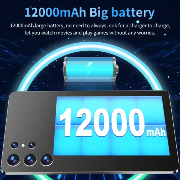 A0ac786d5ed804a28ae9accfde9a67304w.webp 2025 New 10.36Inch Original Tablet 16GB Ram 1TB Rom Android13.0 Dual SIM 10 Core 12000mAh Bluetooth WIFI 5G Network Tablet PC