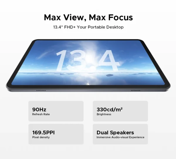 A3dcec9cee60f4994a8e416356284e224X.webp DOOGEE Tab G6 Max Tablet Android 16 32GB+256GGB 13.4'' 90Hz Display 11000mAh Battery 7.7mm Ultra-thin UNISOC T7280 Widevine L1