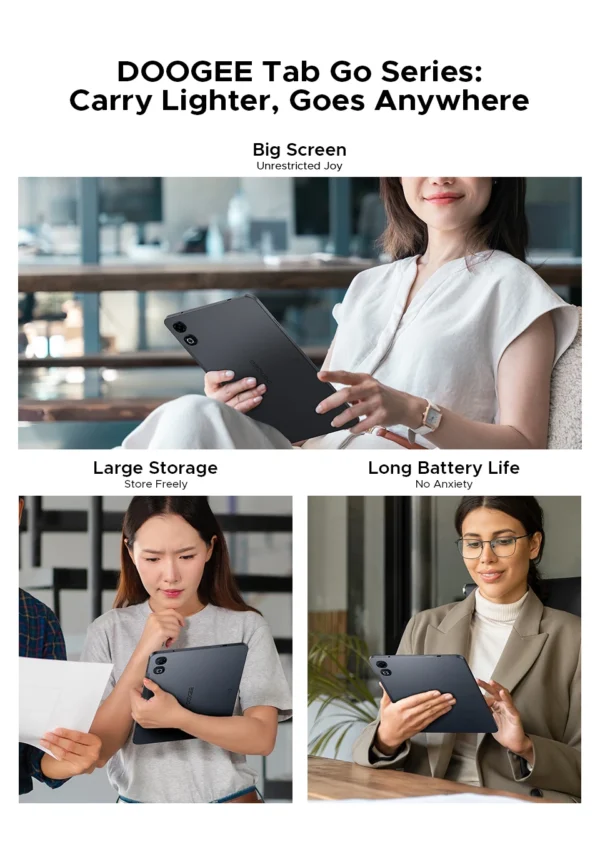 A4128a8af56af4c80a937ea6c4cf0645f2.webp DOOGEE Tab G6 Max Tablet Android 16 32GB+256GGB 13.4'' 90Hz Display 11000mAh Battery 7.7mm Ultra-thin UNISOC T7280 Widevine L1