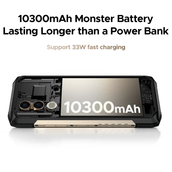 A426e3cf380e34a1993914e694c0e01e0W.webp DOOGEE Blade20 Turbo 5G Rugged Phone Gemini Al 6.6'' Screen 10300mAh Battery 8GB 256GB 50MP Camera Android 15 NFC Mobile Phone
