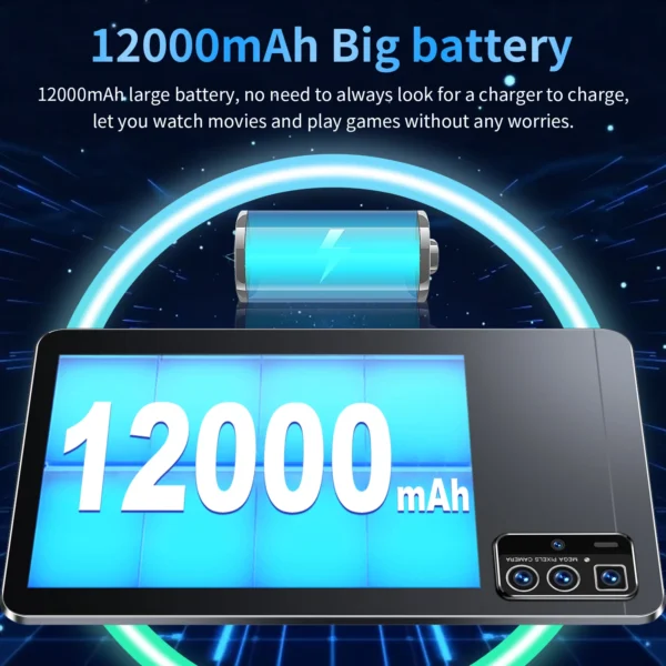 A654095cca7bf4b2aa4c5741d6612d170D.webp 2025 New 10.36Inch Original Tablet 16GB Ram 1TB Rom Android13.0 Dual SIM 10 Core 12000mAh Bluetooth WIFI 5G Network Tablet PC
