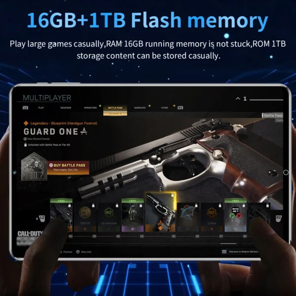 A82b9d405163b4bc38dbebc68df437674h.webp 2025 New 10.36Inch Original Tablet 16GB Ram 1TB Rom Android13.0 Dual SIM 10 Core 12000mAh Bluetooth WIFI 5G Network Tablet PC