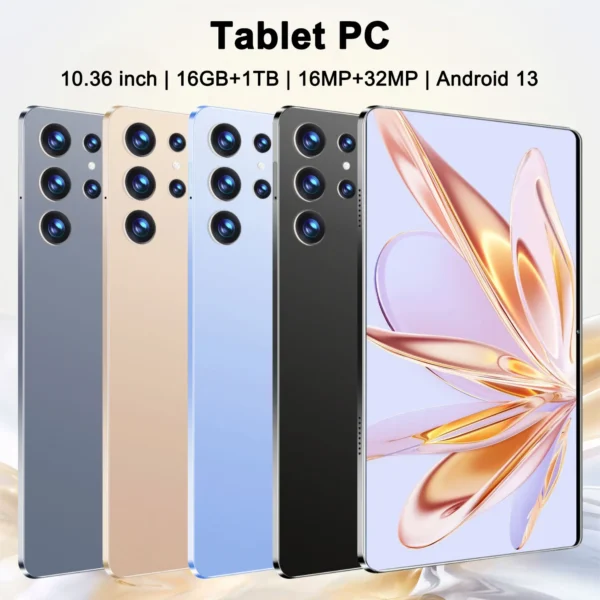 A8b5bbc6a90a04bf8a05c5272aa962e6ew.webp 2025 5G New Tablet Android 10.36inch 16GB RAM 1TB ROM Tablets PC 12000mAh 10-core Android 13.0 16MP 32MP WIFI Bluetooth Network