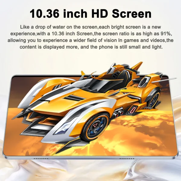 A9128ac72fc7b4307b0e26feb853aeb9cq.webp 2025 5G New Tablet Android 10.36inch 16GB RAM 1TB ROM Tablets PC 12000mAh 10-core Android 13.0 16MP 32MP WIFI Bluetooth Network