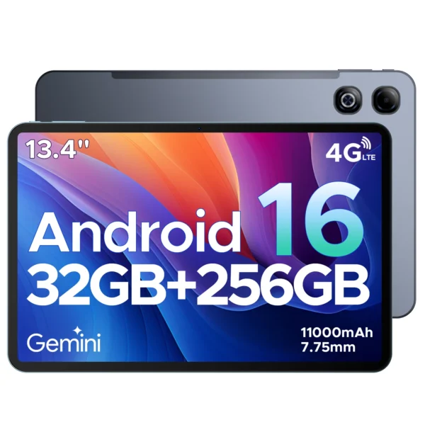 Ab3159ad5bc694adc9442d4456a1bd5den.webp DOOGEE Tab G6 Max Tablet Android 16 32GB+256GGB 13.4'' 90Hz Display 11000mAh Battery 7.7mm Ultra-thin UNISOC T7280 Widevine L1