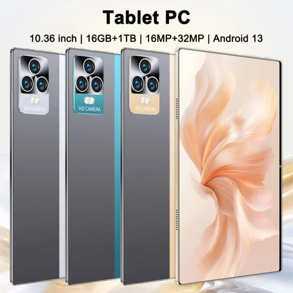 Ac3293623ac054d7ca8a9cb6e4c62d0a6C.webp 2025 5G New Tablet Android 10.36inch 16GB RAM 1TB ROM Tablets PC 12000mAh 10-core Android 13.0 16MP 32MP WIFI Bluetooth Network