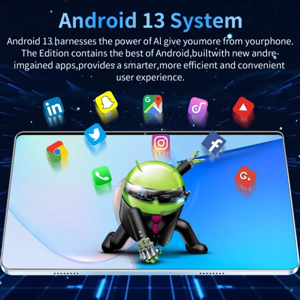 Ad472abf85e684b9eacf2ab7294a1137aq.webp 2025 New 10.36Inch Original Tablet 16GB Ram 1TB Rom Android13.0 Dual SIM 10 Core 12000mAh Bluetooth WIFI 5G Network Tablet PC