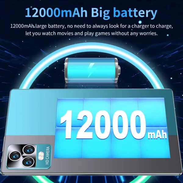 Adb855a0528bf4392b2261bec406db0f37.webp 2025 New 10.36Inch Original Tablet 16GB Ram 1TB Rom Android13.0 Dual SIM 10 Core 12000mAh Bluetooth WIFI 5G Network Tablet PC