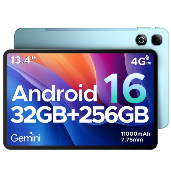 Aee97190ea0db4d15b421714102dbad16B.webp DOOGEE Tab G6 Max Tablet Android 16 32GB+256GGB 13.4'' 90Hz Display 11000mAh Battery 7.7mm Ultra-thin UNISOC T7280 Widevine L1