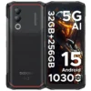 Afc99c76db8c04eb6a302698dc23c3d42O.webp DOOGEE Blade20 Turbo 5G Rugged Phone Gemini Al 6.6'' Screen 10300mAh Battery 8GB 256GB 50MP Camera Android 15 NFC Mobile Phone