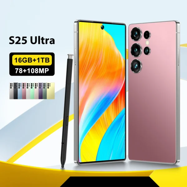 22G+2TB Discounted Price New Arrival Original S25 Ultra 5G Smartphone Android Dual SIM LTE HD Screen Deca Core Global Version