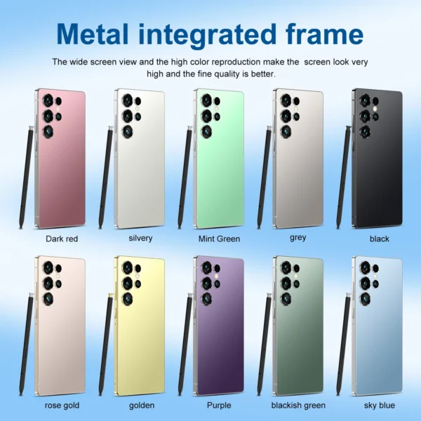 H1236427b78bf4060bc3ef24a96e237761.webp Hot Selling 5G Global Big Screen S25 Ultra 16+1TB Android 14 Smartphone 7.3 Inch S-pen Telephone S25 Ultra Mobile Phones