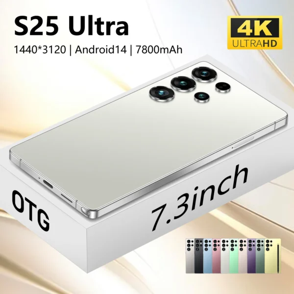 22G+2TB Discounted Price New Arrival Original S25 Ultra 5G Smartphone Android Dual SIM LTE HD Screen Deca Core Global Version