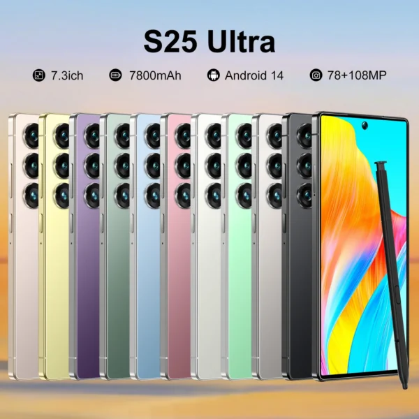 H7533ea01c6ac43b0814e36891bc7fa7c4.webp 22G+2TB Factory Price 2025 NEW S25 Ultra Smartphone HD Screen Unlocked Phones Dual-SIMdual-standby Global 5G Cell Phones