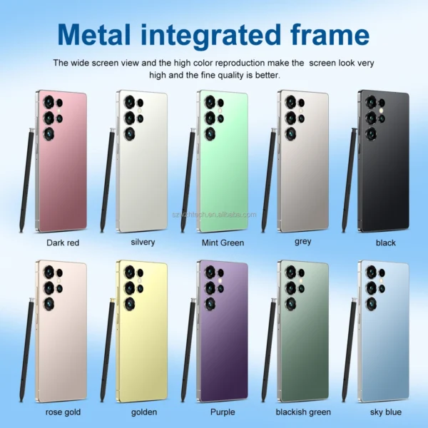 Original S25 Ultra Smartphones 16GB+1TB 5G Dual SIM Mobile Phone 108MP Rear Camera HD 144Hz Decacore LTE Cellular Compatibility