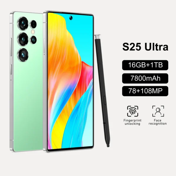 H80b5c4cd863b418baadf54461dc5502dM.webp Hot Selling 5G Global Big Screen S25 Ultra 16+1TB Android 14 Smartphone 7.3 Inch S-pen Telephone S25 Ultra Mobile Phones