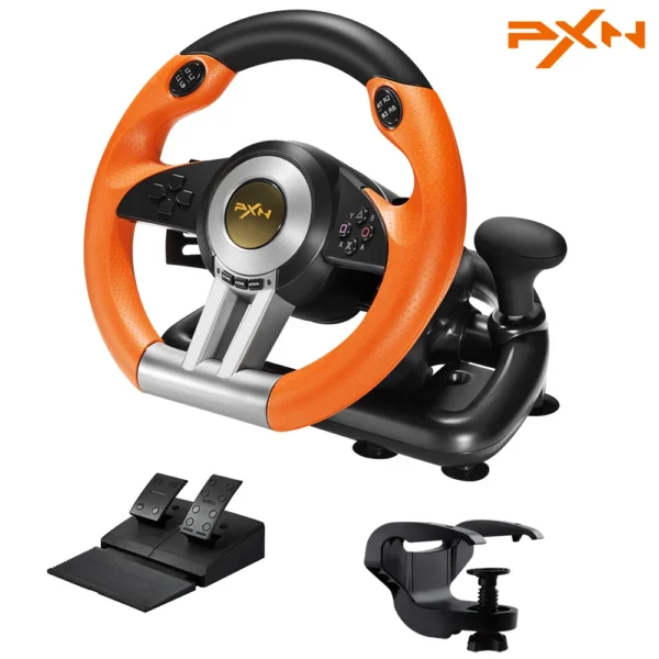 H936c9f2d405c4eff96b4e136ef033024y.webp PXN V3 Pro Gaming Racing Wheel Volante PC Steering Wheel Racing Game 180° for PC Windows/PS3/PS4/Switch/Xbox One/Xbox Series X/S