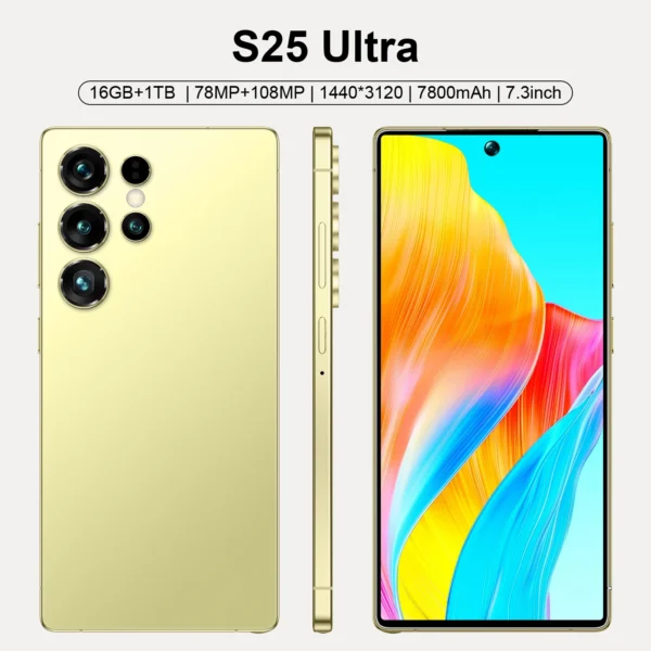 Ha92a3b94d716430c83f4aa1c2178c120c.webp 22G+2TB Factory Price 2025 NEW S25 Ultra Smartphone HD Screen Unlocked Phones Dual-SIMdual-standby Global 5G Cell Phones