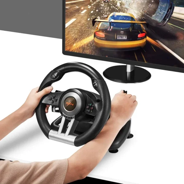 Hab896e6120354f54b12f469fd374e0ddy.webp PXN V3 Pro Gaming Racing Wheel Volante PC Steering Wheel Racing Game 180° for PC Windows/PS3/PS4/Switch/Xbox One/Xbox Series X/S