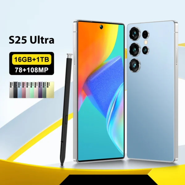 OEM S25 Ultra 5G Smartphone 16GB+1TB Dual SIM HD Screen US Local Stock