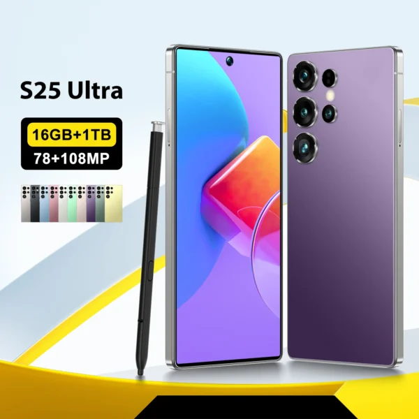 22G+2TB Discounted Price New Arrival Original S25 Ultra 5G Smartphone Android Dual SIM LTE HD Screen Deca Core Global Version