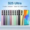 Original S25 Ultra Smartphones 16GB+1TB 5G Dual SIM Mobile Phone 108MP Rear Camera HD 144Hz Decacore LTE Cellular Compatibility