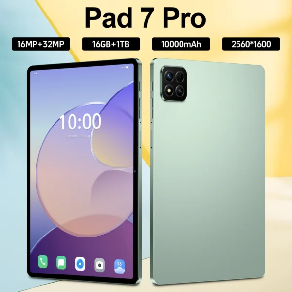 Top Seller Pad 7 Pro Tablet Pc 10.1-inchHD Cool Tablet for Education Ultra-High Clarity Screen  and Substantial Power Reserve