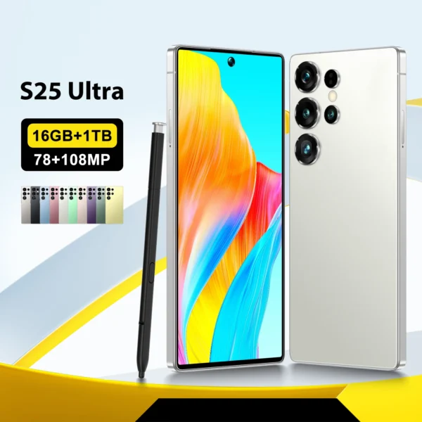 Hfa7131ac5bf24e30983222e2cc59d371j.webp 22G+2TB Factory Price 2025 NEW S25 Ultra Smartphone HD Screen Unlocked Phones Dual-SIMdual-standby Global 5G Cell Phones