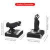 S02283cf4d41040c38b4b3ee5827d6196Q.webp PXN 2119 PRO Flight Simulator Gamepad Vibration Controller Joystick for PC/Desktop PS4 Flight Joystick Game Controller