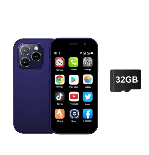 S0af9f690e17c4dfb918df1648cb0c81aS.webp 2025 New SERVO KING8000 Mini Smartphone Android 4G LTE Global GPS 3" Display 5MP Camera WIFI Small Mobile Phones 2000mAh Battery