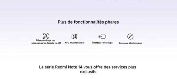 S0b18ad9f13484954996d4913f57506cbn.webp Xiaomi Redmi Note 14 5G, NFC, smartphone, MediaTek Dimensity 7025-Ultra, screen AMOLED, inches, 120Hz, Al 108 MP camera system with OlS,Charger Not Included