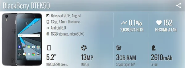 S0cfc1a2e2f0047b0bfbac4a8a5b9214eQ.webp BlackBerry Neon DTEK50 DTEK 50 Mobile Cell Phone 3G 4G LTE Octa-core 13MP 5.2" 16GB ROM 3GB RAM Original Unlocked Android 6 Only