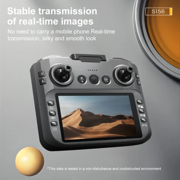 S0e93f75497634a149ebc16065739d1a7y.webp S156 Dual-Camera All-Around Drone with Large Screen Control, 4.5-inch Display, Smart Obstacle Avoidance, Full-Enclosure Design,