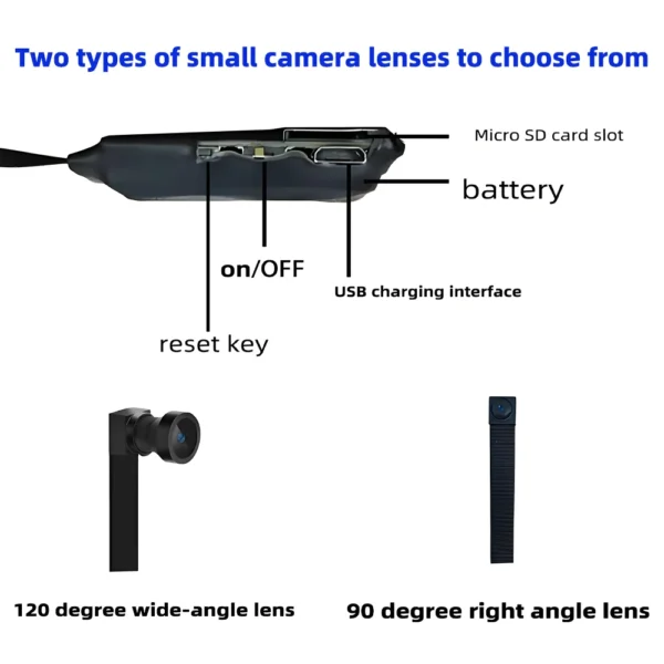 S109d4a198b4545efba253253e99b5668j.webp 4KHD mini WiFi camera with remote viewing, mobile detection and other functions, home DIY nanny style wireless HD camera