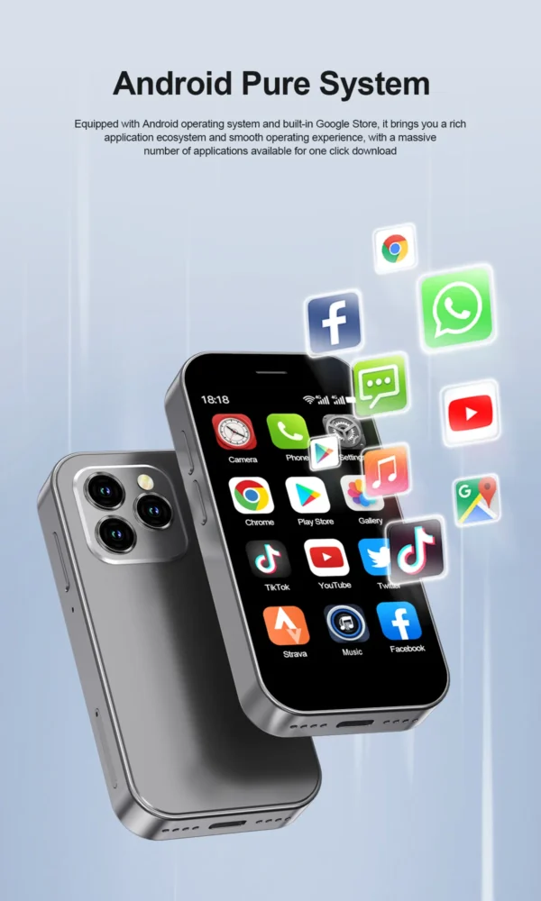 S11423f2806ed47349660a1e38a7a78c4I.webp 2025 New SERVO KING8000 Mini Smartphone Android 4G LTE Global GPS 3" Display 5MP Camera WIFI Small Mobile Phones 2000mAh Battery
