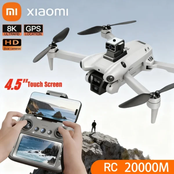 Xiaomi S101 Drone 8K HD Professinal Dual Camera 20000M 5G WiFi 120° Wide-angle ESC UAV With screen Obstacle Avoidance Quadcopter