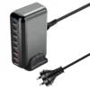 600W Gan Fast Charge 3.0 USB Type C Charger 8-Port 5C3A PD Mobile Tablet Fast Charger for Phone Convenient Carry