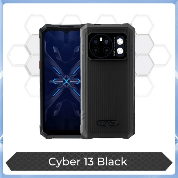 S1b0577a504be49ce838c485df9dd7ab1H.webp HOTWAV Cyber 13 Rugged Phone 10800mAh Massive Battery 8GB 128GB Smartphone 150LM Flashlight 6.6'' HD+ 64MP Android 14 Cellphone