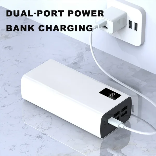 S20a4dfded4a84ea591af87d046341697v.webp Travel Power Bank 50000mAh With 5 Outputs & 2 input High Capacity External Battery Bank for iPhone Samsung Galaxy