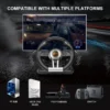 S27dec691fe4344bca445321163e2e34ex.webp PXN V3 Pro Gaming Racing Wheel Volante PC Steering Wheel Racing Game 180° for PC Windows/PS3/PS4/Switch/Xbox One/Xbox Series X/S