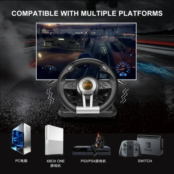 S27dec691fe4344bca445321163e2e34ex.webp PXN V3 Pro Gaming Racing Wheel Volante PC Steering Wheel Racing Game 180° for PC Windows/PS3/PS4/Switch/Xbox One/Xbox Series X/S