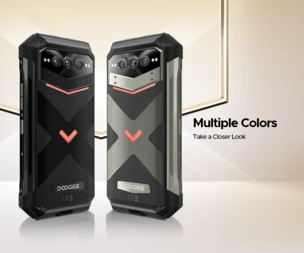 DOOGEE V Max Plus 5G Rugged Phone 6.58" Dimensity 7050 16GB+512GB 200MP Camera 22000mAh Large Battery Lighting Effect Phone