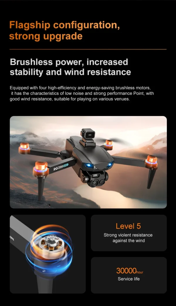 Drone Professional GPS 8K HD Dual Camera RC Drones with Screen 5G WIFI Image Transmission FPV Aerial UAV Obstacle Avoidance Dron