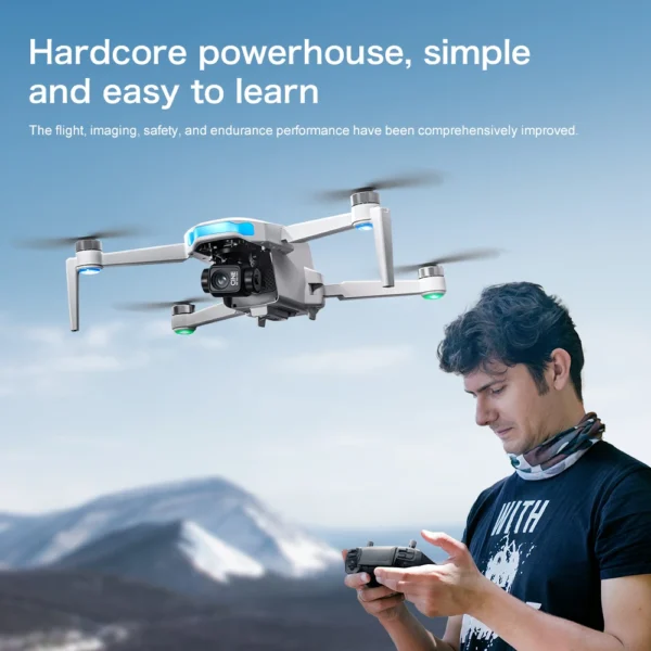 S2e1260a0c3374040b3c9a51a36efd1beZ.webp 2025 S-X1 GPS Pro Drone - 8K HD Camera with 3-Axis Anti-Shake Gimbal & EIS, 5G Screen Control Brushless Quadcopter RC Toy Gift