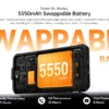 RugOne Xever 7 5G Rugged Phone Android 15 Smartphone 512GB ROM 12+12GB RAM 6.67" 120Hz AMOLED NFC 5500mAh Swappable Battery