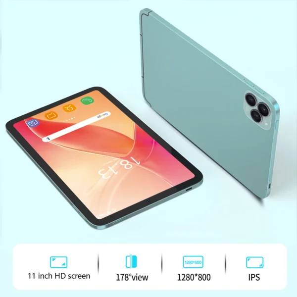 11 Inch New Android Tablets Octa Core 12GB+128GB Rom Android 14 Google Play 4G LTE 5G Phone Call Tablet WiFi Bluetooth 7000mAh