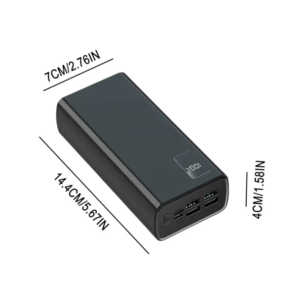 S2f3d226760c345f1be2ee05edb8bf9134.webp Travel Power Bank 50000mAh With 5 Outputs & 2 input High Capacity External Battery Bank for iPhone Samsung Galaxy
