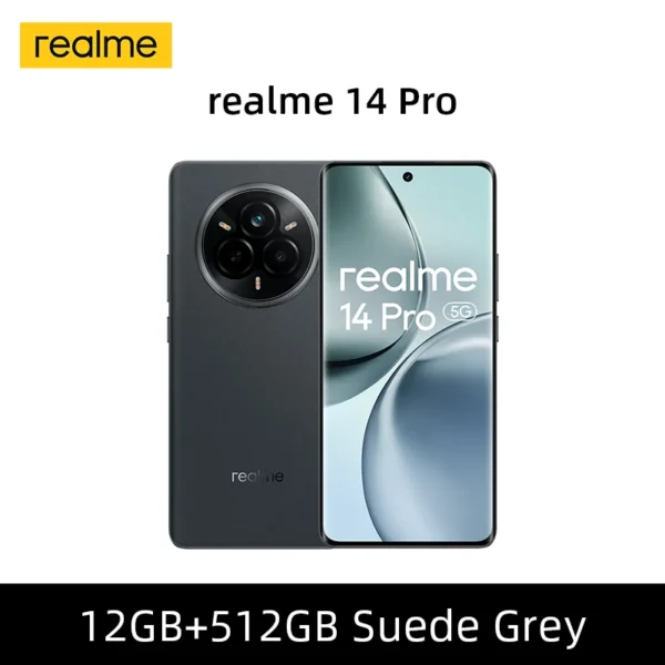 Global Version Realme 14 Pro 5g Smartphone 5g Processor Dimensity 7300 Energy Chipset Sony Imx882 Camera with Ois Screen