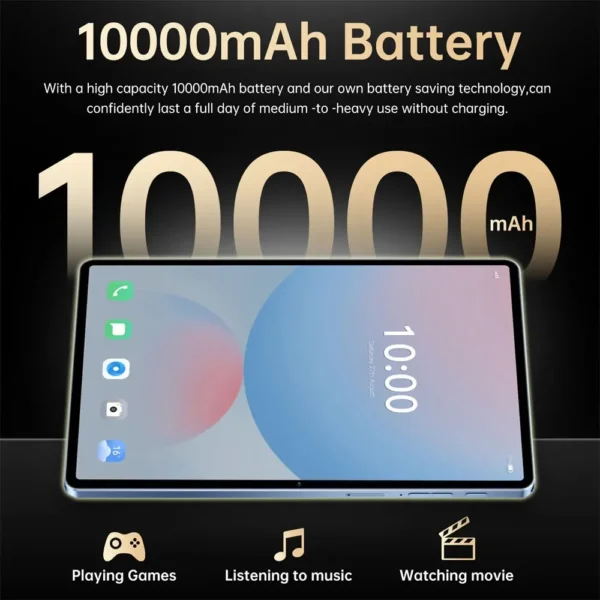 2026 NEW Pad 16 Pro 10.1HD Tablet 5G Dual Card Dual Standby Android 15 Tablets 10000mAh Cheap Tab PC For Children's Kids Gifts