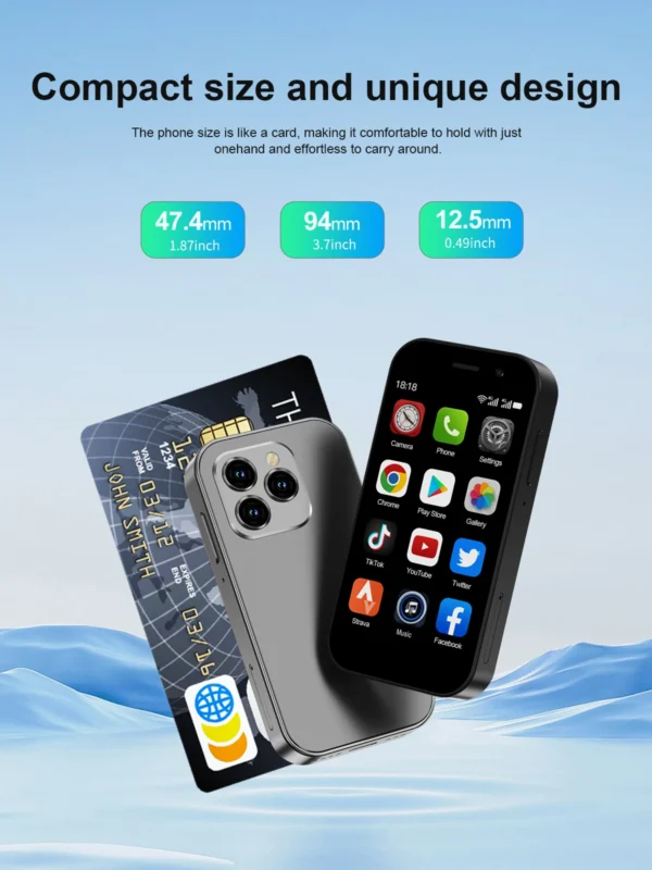 S4247893f60264591937e4a9690e33a5fD.webp 2025 New SERVO KING8000 Mini Smartphone Android 4G LTE Global GPS 3" Display 5MP Camera WIFI Small Mobile Phones 2000mAh Battery